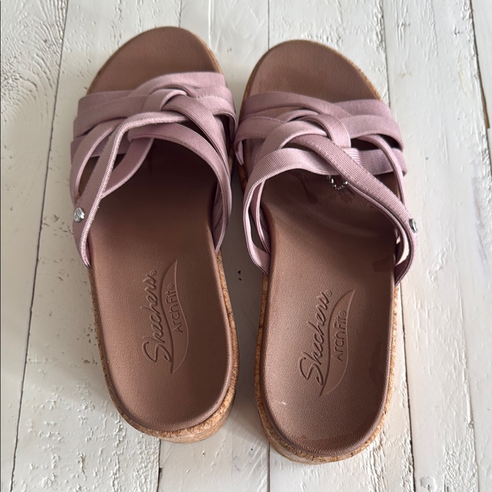 💗👡💗  Skechers arch fit 11, Stylish Pink Women's comfort Sandals